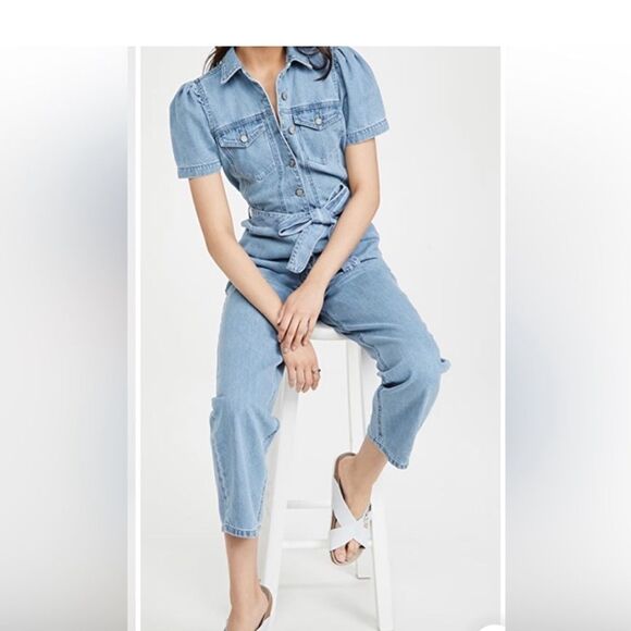 NWT BOYISH The Vincent Jumpsuit in The General Denim Jean Coverall Overall - Picture 1 of 8
